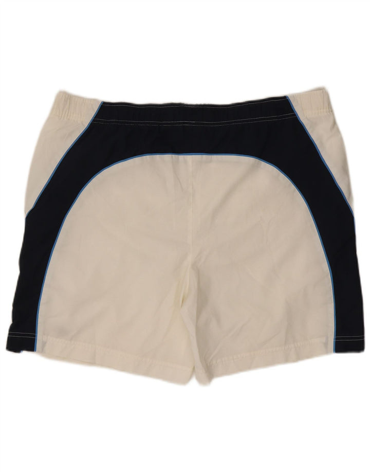Shorts de natação masculinos Nike XL branco colorblock poliéster