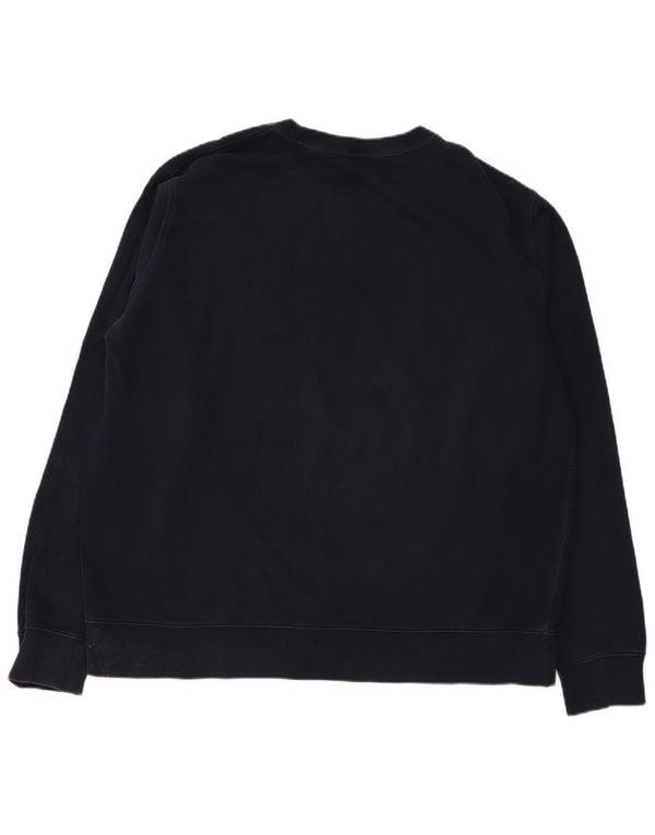Suéter masculino Marks & Spencer de ajuste regular 3XL algodão azul marinho