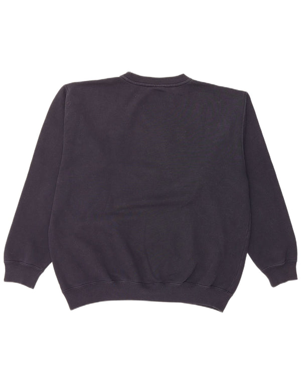 Reebok Mens moletom jumper médio algodão azul marinho
