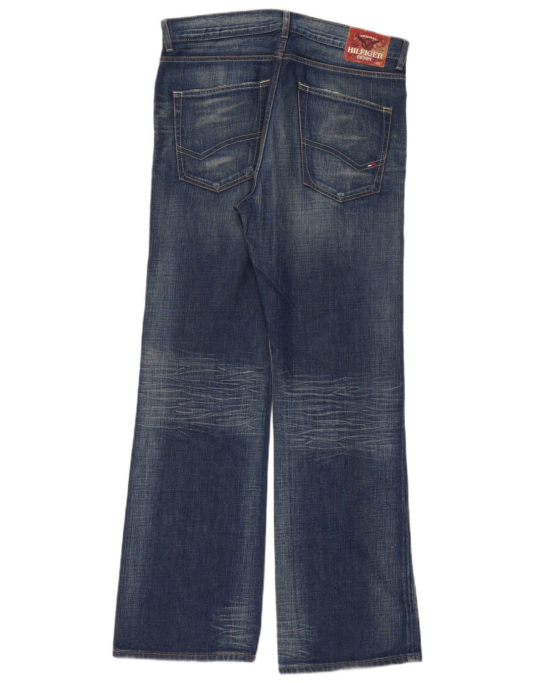 TOMMY HILFIGER Jeans reto masculino W34 L32 algodão azul