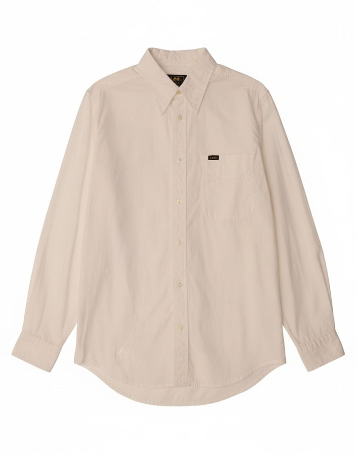 Camisa masculina LEE de algodão branco médio