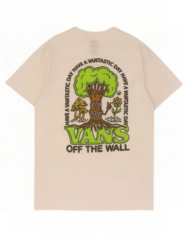 Camiseta Vans Masculina Classic Fit Graphic Top Médio Algodão Branco
