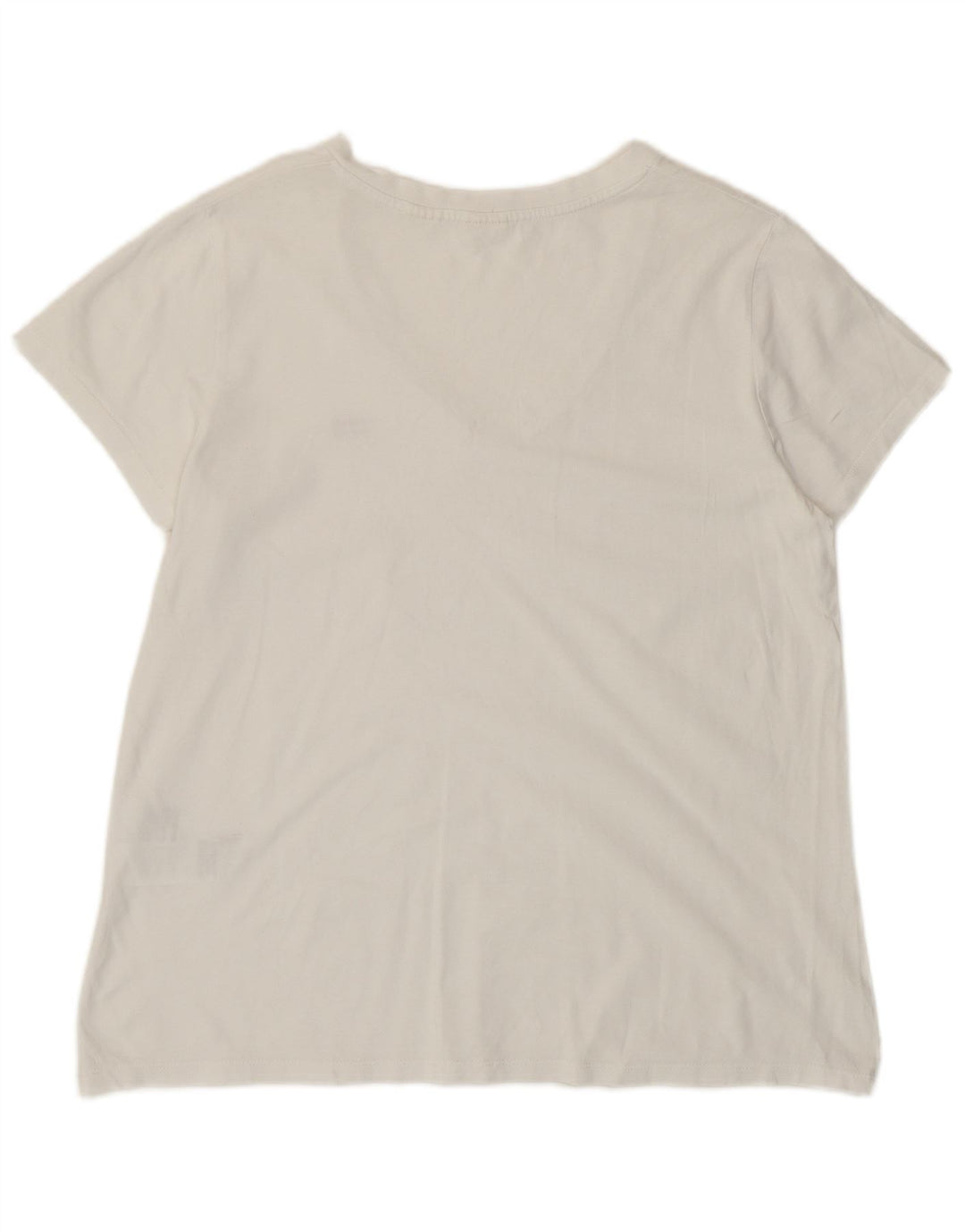 Camiseta feminina Levi's UK 14 grande algodão branco
