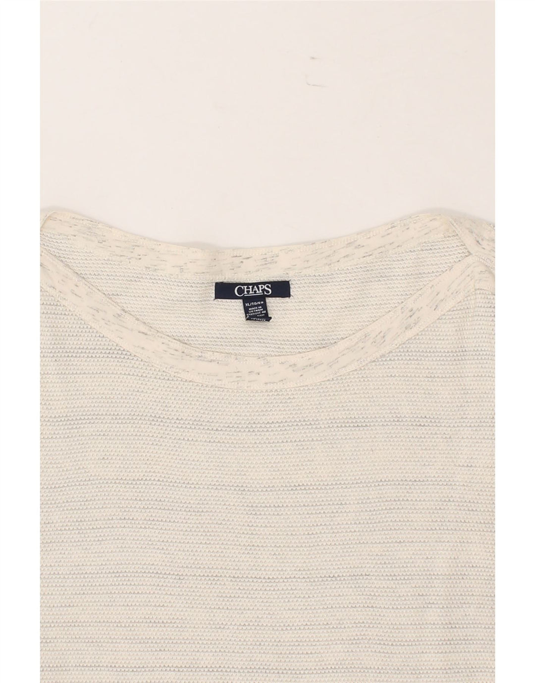 CHAPS Womens Top 3/4 Sleeve UK 18 XL Grey Cotton Vintage Chaps and Second-Hand Chaps from Messina Hembry 