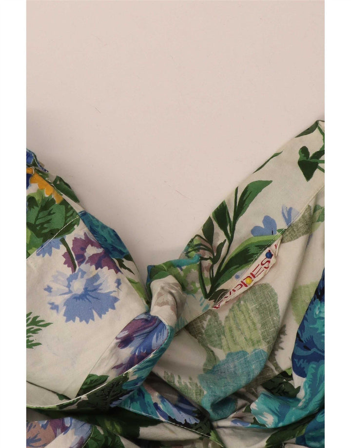 Vestido Express Feminino A-Line UK 14 Grande Floral Branco