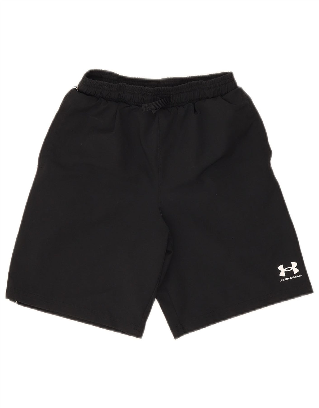 Shorts esportivos masculinos Under Armour 9-10 anos poliéster preto médio
