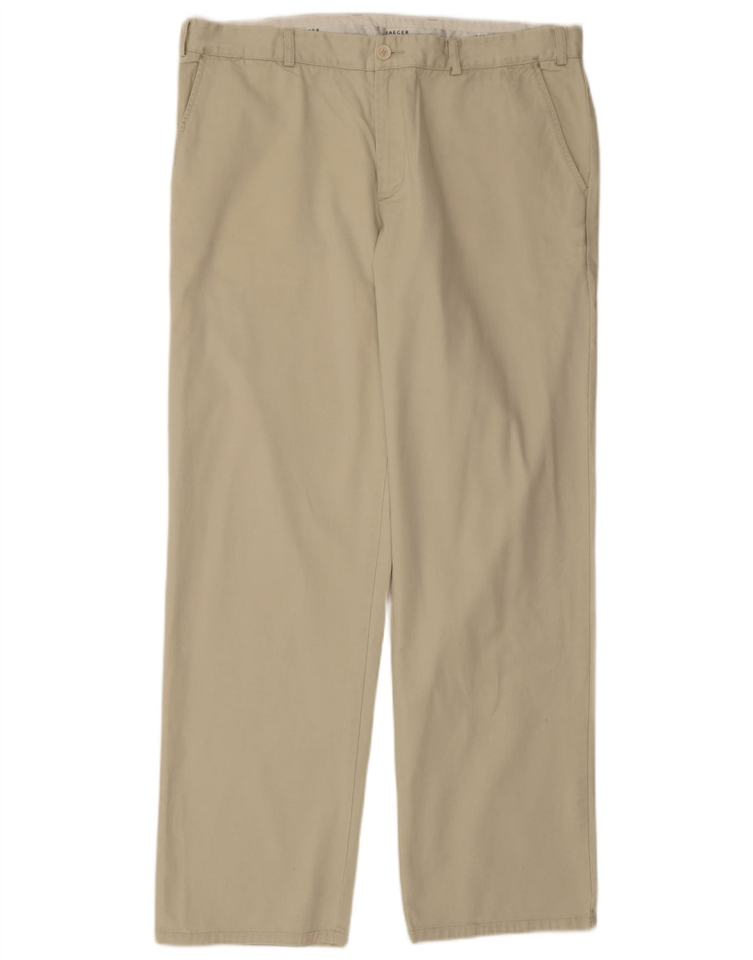 Calça chino reta masculina JAEGER W38 L33 algodão verde