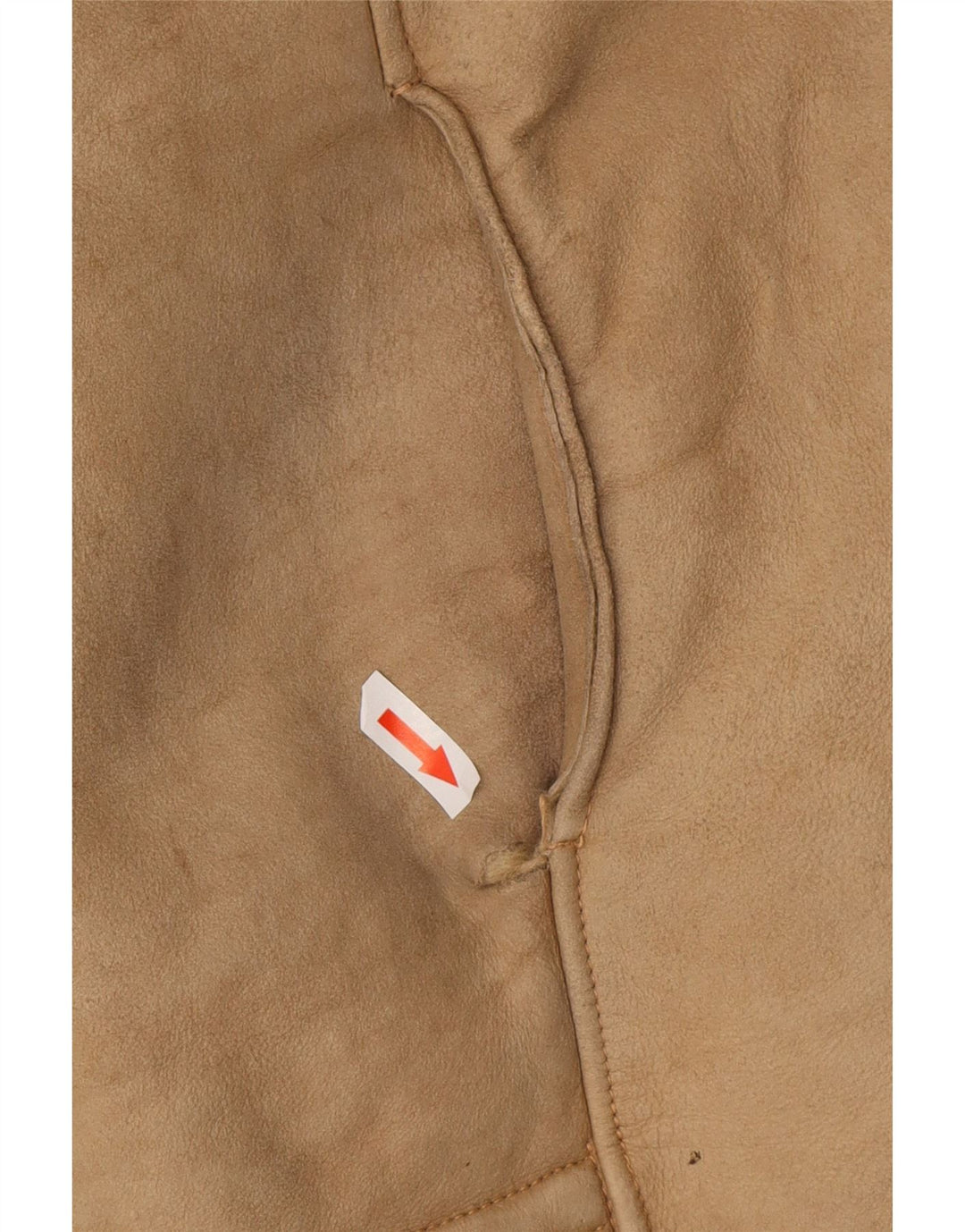 Jaqueta masculina vintage Shearling UK 38 marrom médio