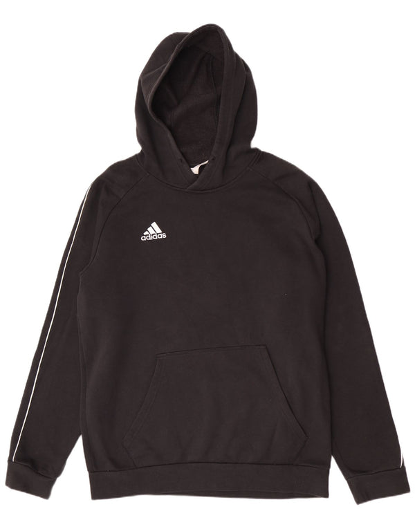 Adidas Mens Hoodie Jumper Grande Algodão Preto