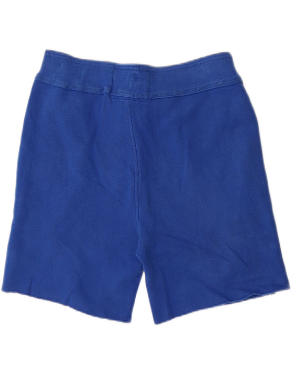 ABERCROMBIE & FITCH Mens Graphic Sport Shorts Small  Blue Cotton