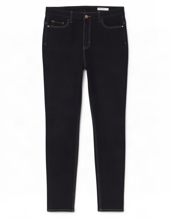 Jeans skinny feminino Marks & Spencer Magic UK 14 grande W32 L30 azul marinho