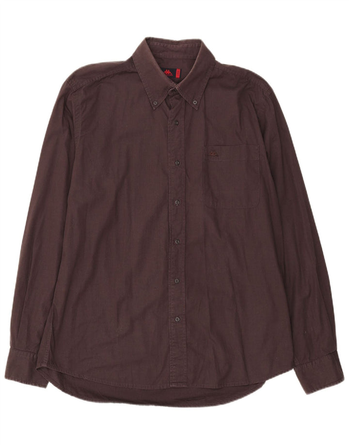 Camisa masculina KAPPA grande algodão marrom