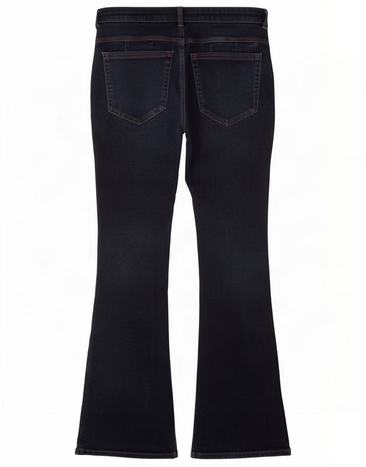 Jeans feminino Marks & Spencer Flared UK 12 médio W30 L27 azul marinho