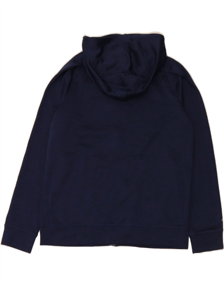 EDDIE BAUER Mens Zip Hoodie Sweater Medium Navy Blue Polyester Vintage Eddie Bauer and Second-Hand Eddie Bauer from Messina Hembry 
