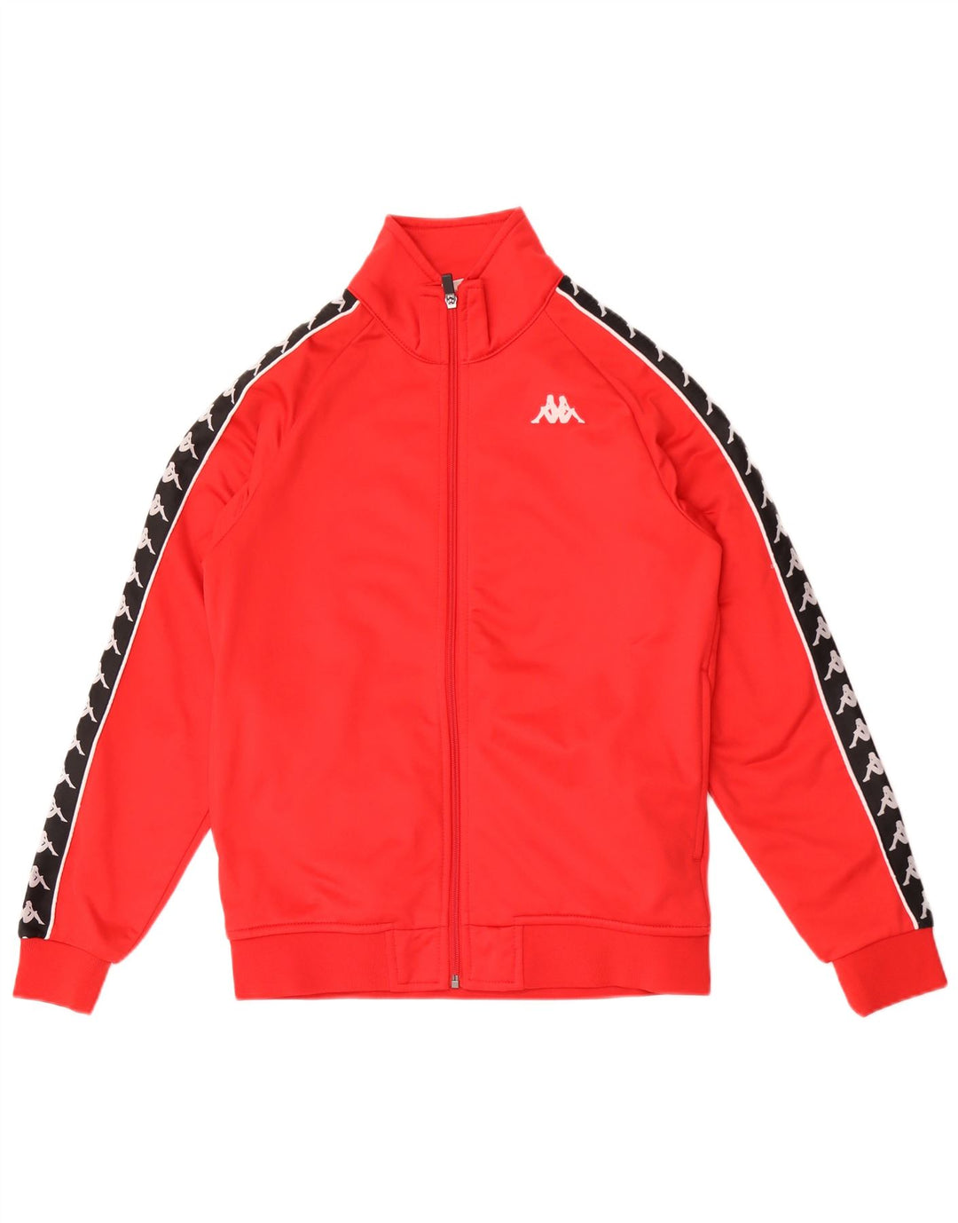 KAPPA Mens Graphic Tracksuit Top Jacket Pequeno Poliéster Colorblock Vermelho