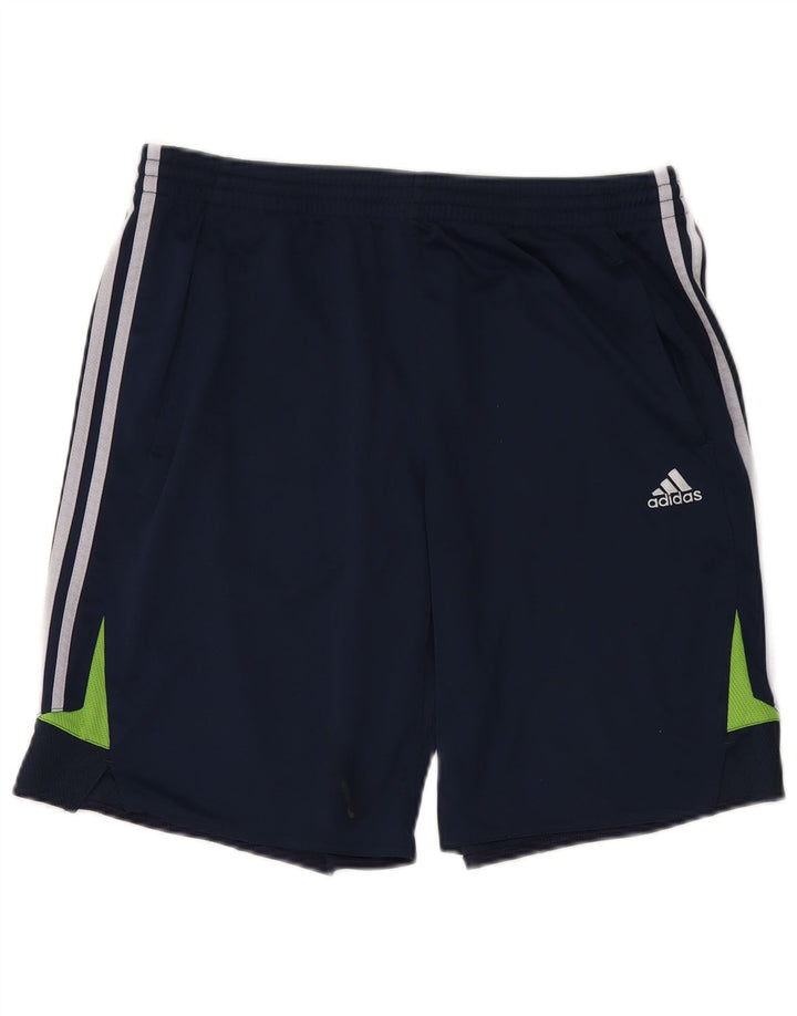 ADIDAS Mens Clima 365 Sport Shorts Grande Azul Marinho Colourblock Poliéster