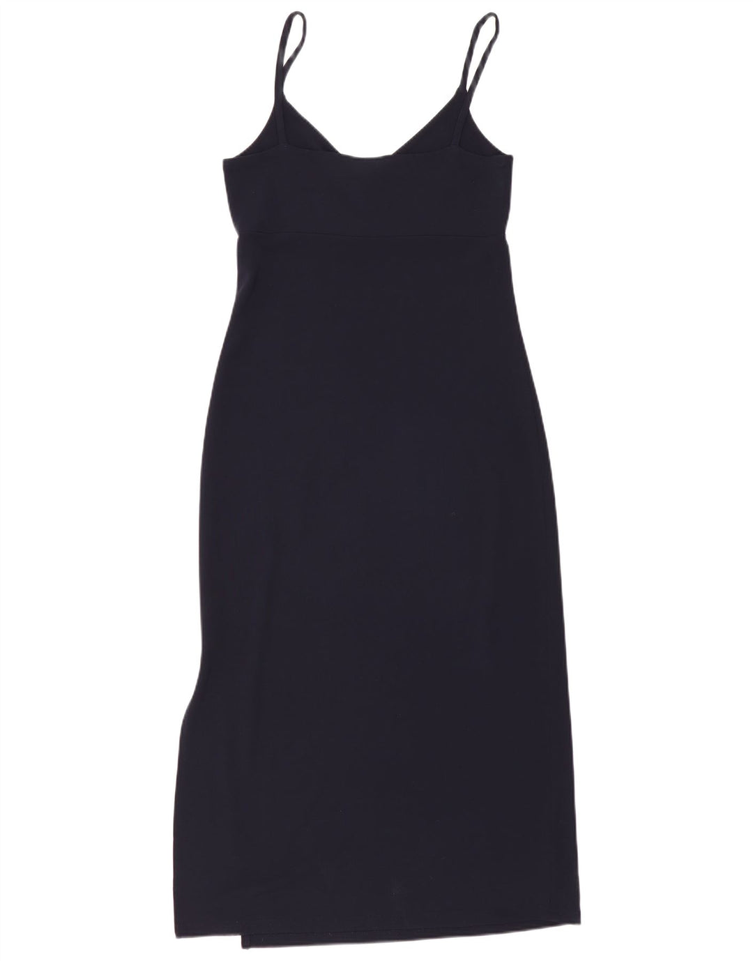 Vestido maxi feminino sem mangas Gap UK 12 médio azul marinho rayon
