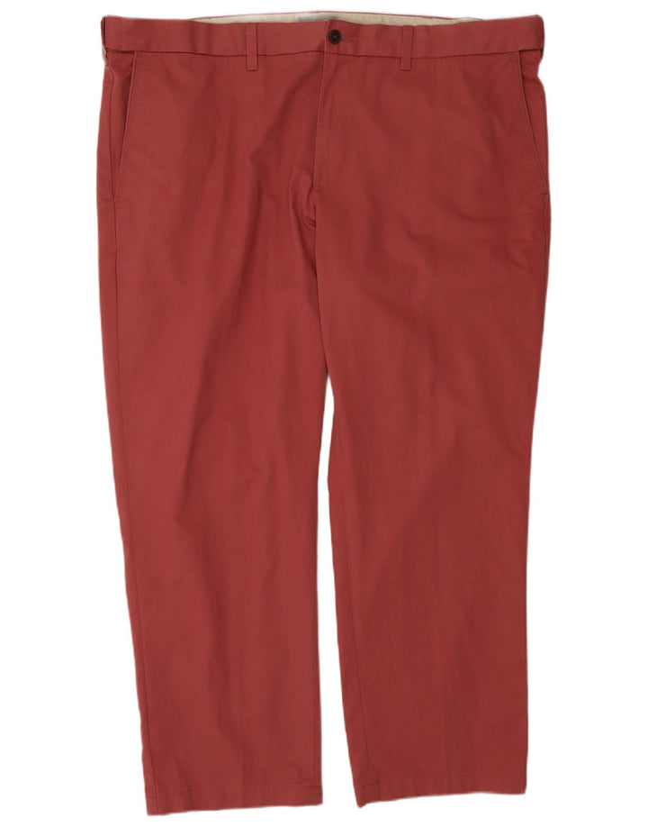 Calça chino masculina Marks & Spencer regular W44 L29 algodão rosa