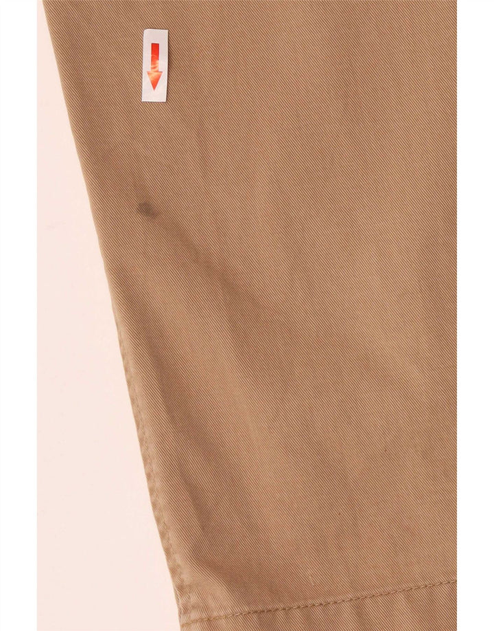Calça chino masculina Marks & Spencer azul Harbour Pegged W42 L31 bege