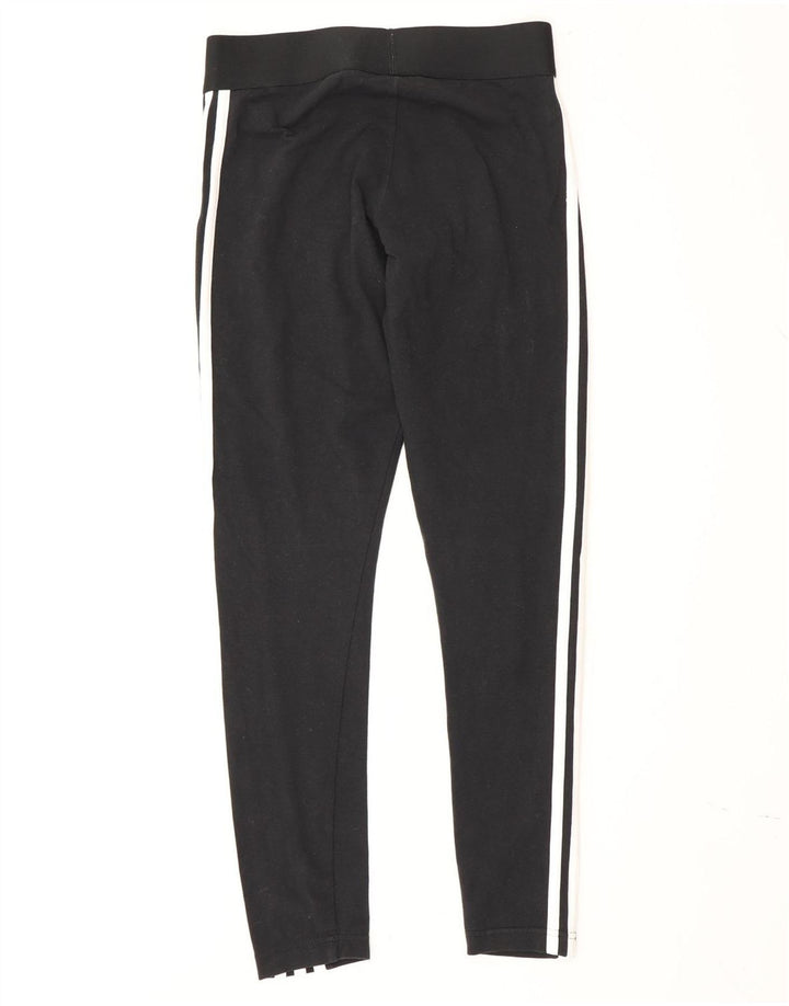 Leggings Adidas Femininas UK 8/10 Pequenas Algodão Preto