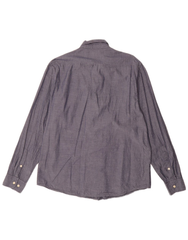 Camisa masculina Lee XL azul marinho algodão