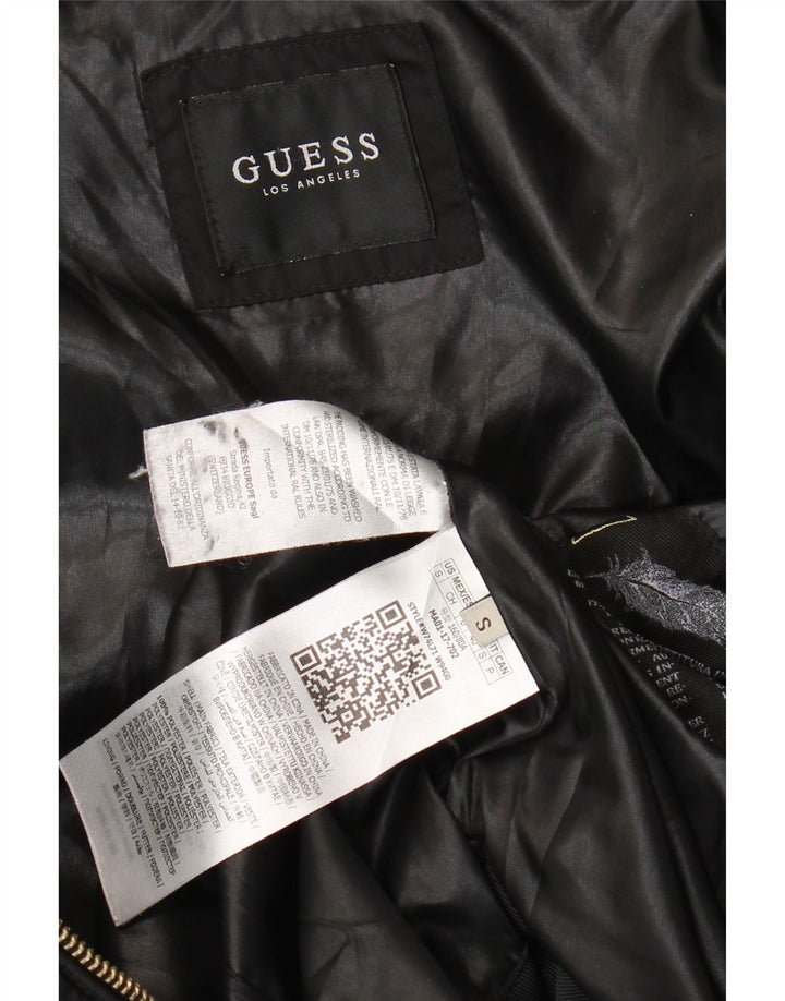 Jaqueta acolchoada feminina Guess UK 10 pequena poliéster preta