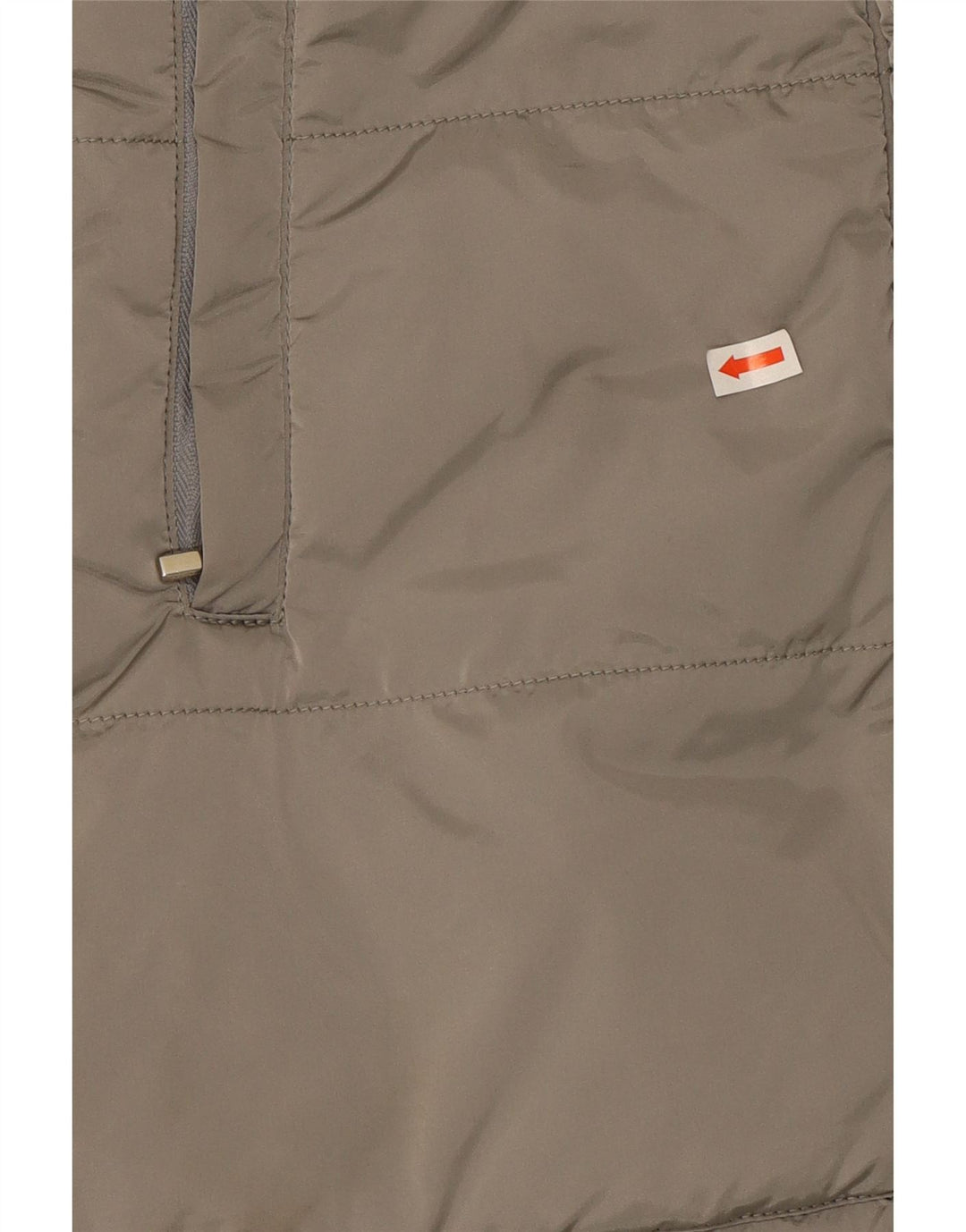 Casaco acolchoado reversível com capuz feminino Max Mara Reino Unido 10 pequeno bege poliamida