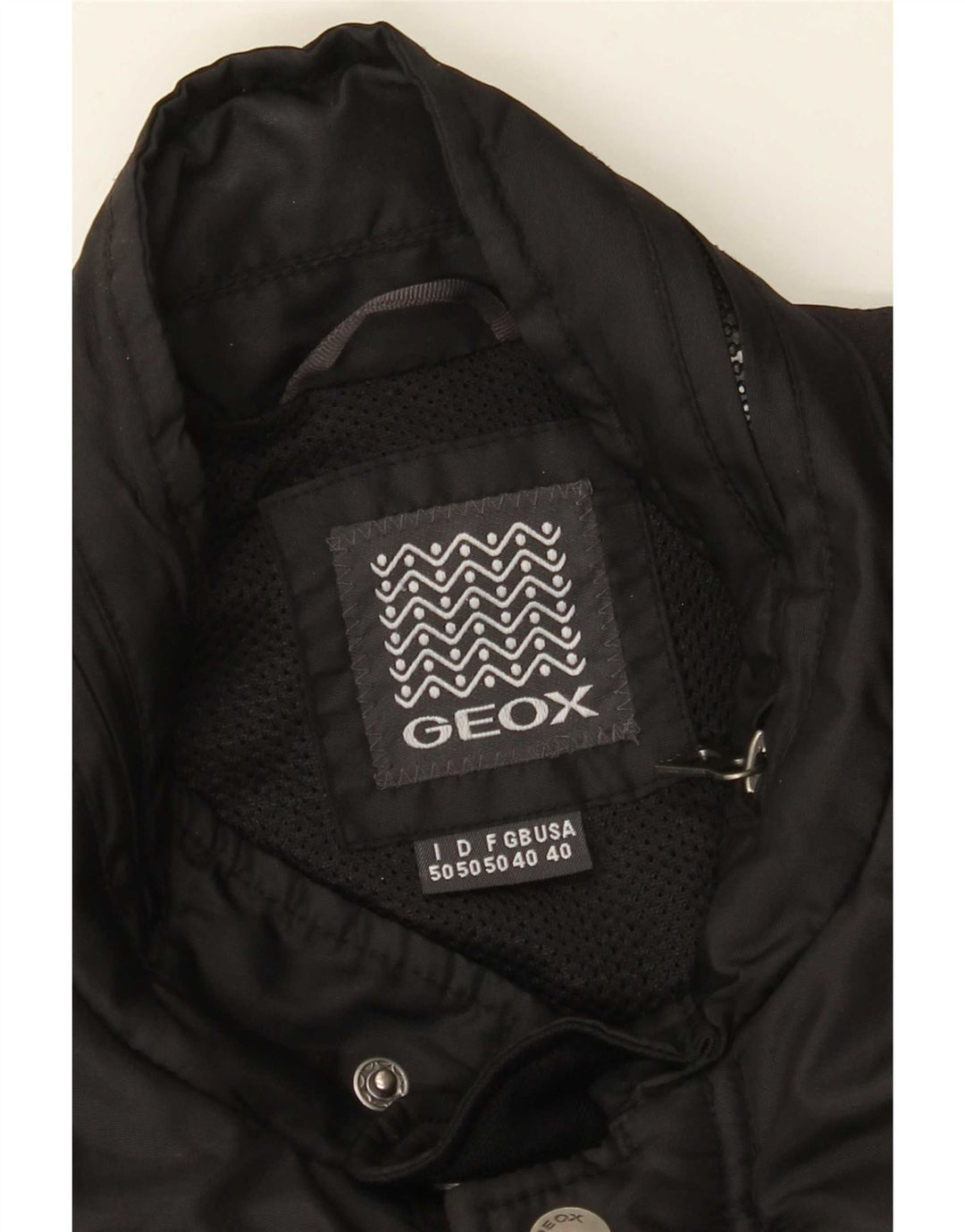 Jaqueta corta-vento masculina Geox UK 40 grande preta