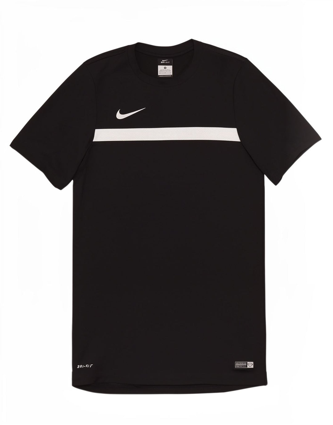 Camiseta masculina Nike Top médio preto colorblock poliéster