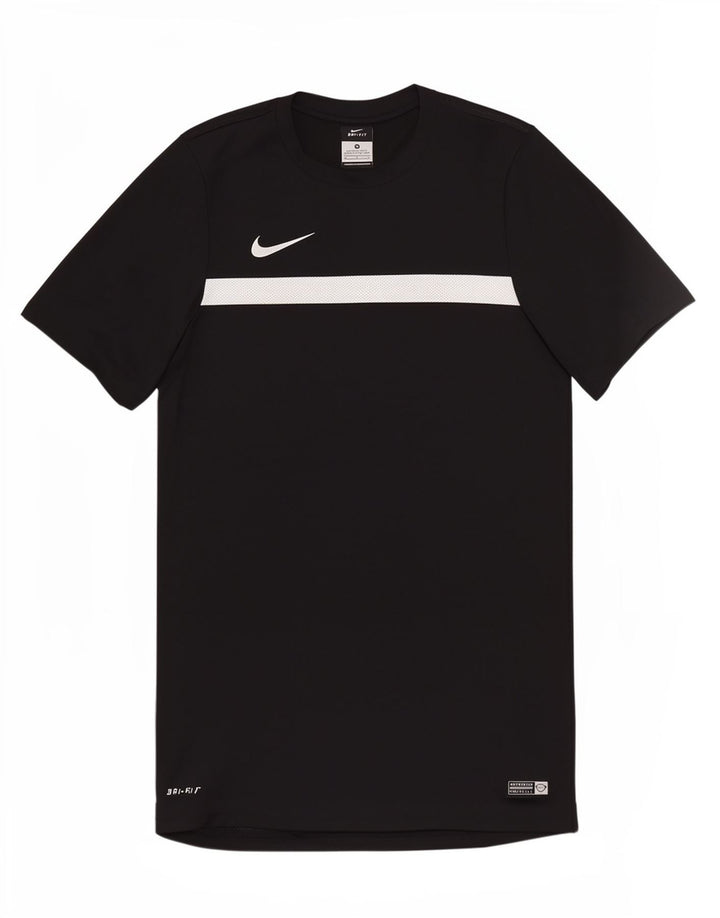 Camiseta masculina Nike Top médio preto colorblock poliéster