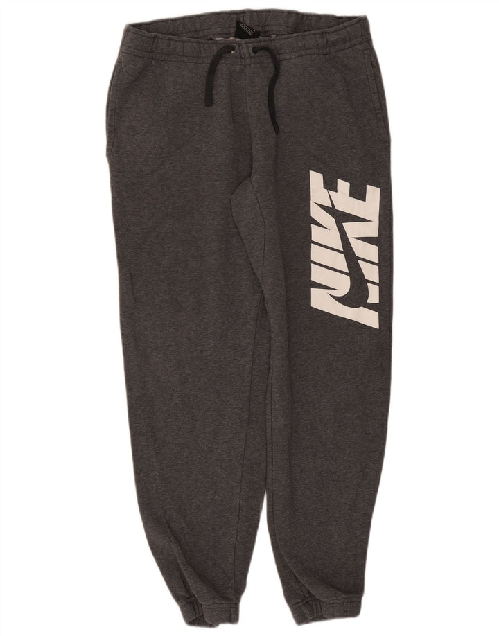 Nike Mens Graphic Calças de treino Joggers cinza médio algodão