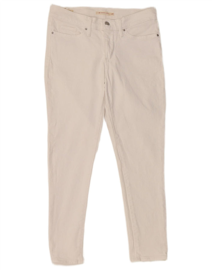 Calça jeans feminina LEVI'S 311 Shaping Skinny W29 L26 algodão branco