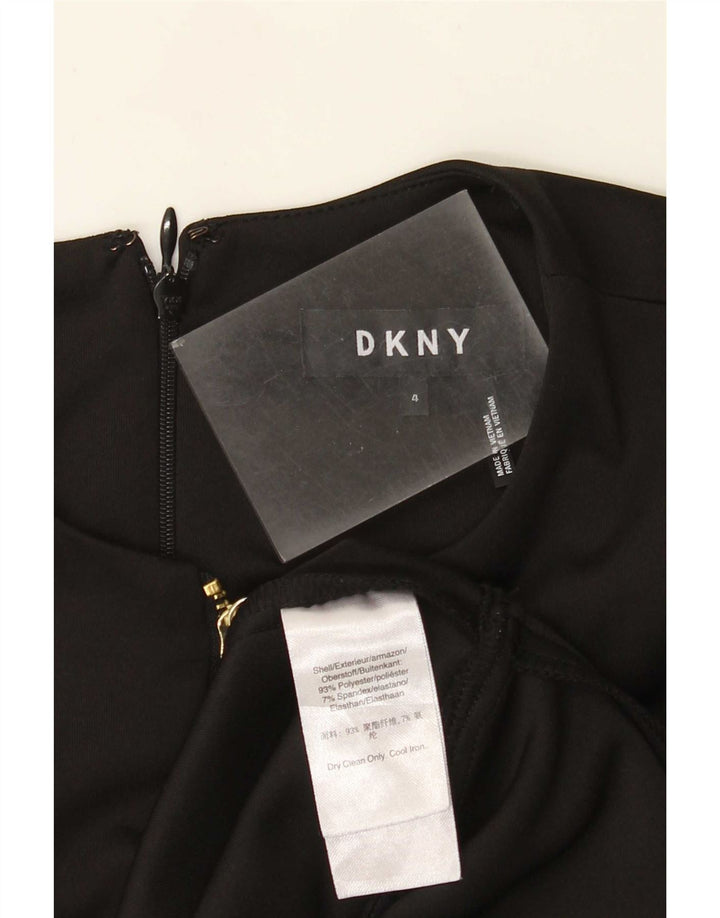 Vestido feminino Dkny A-Line US 4 pequeno poliéster preto