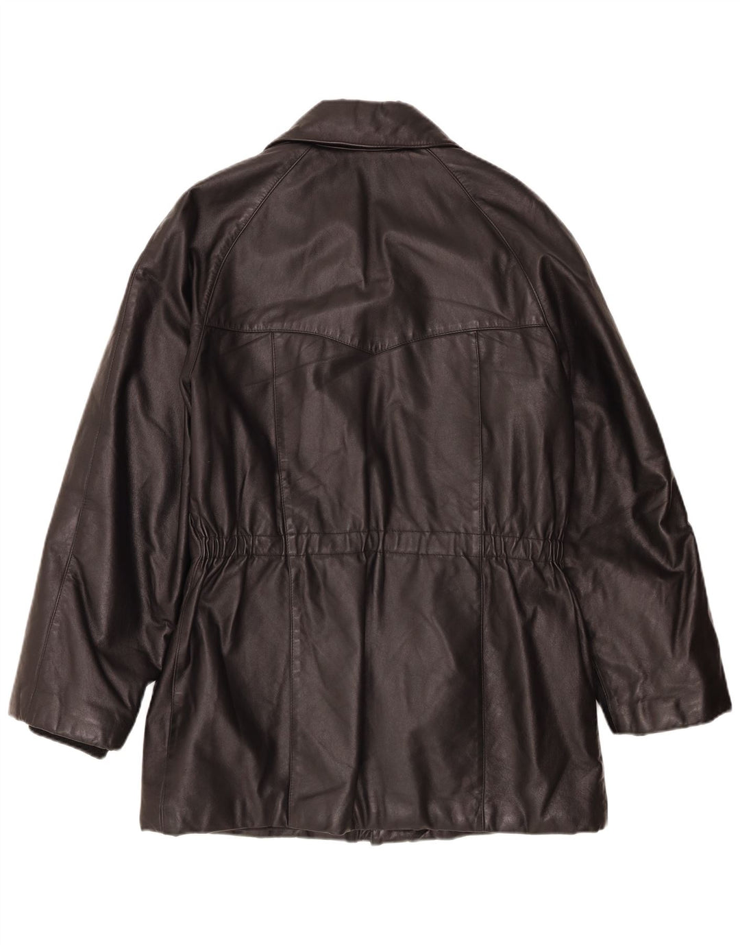 Jaqueta de couro masculina vintage IT 48 média preta
