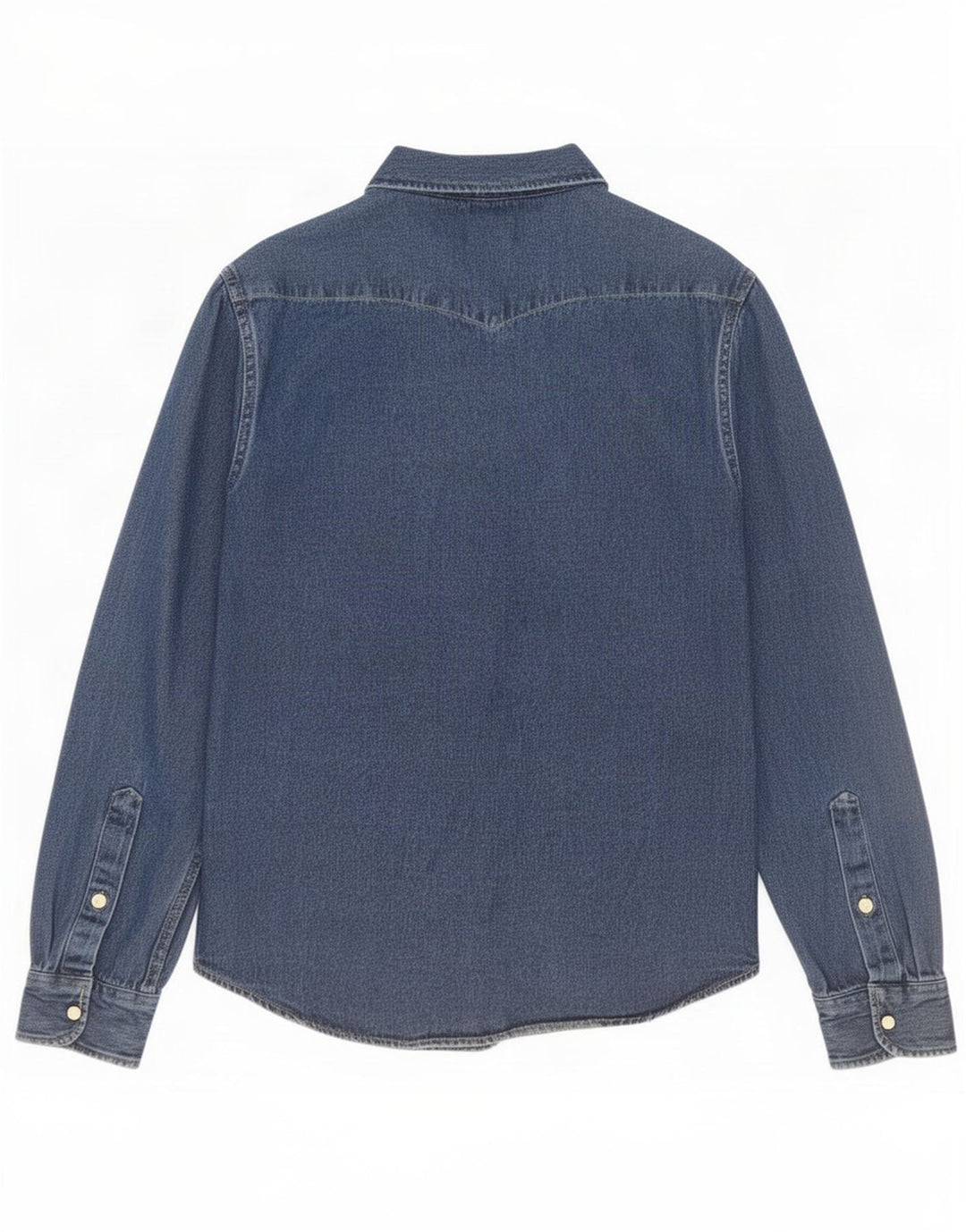 Camisa jeans masculina Lee pequena azul