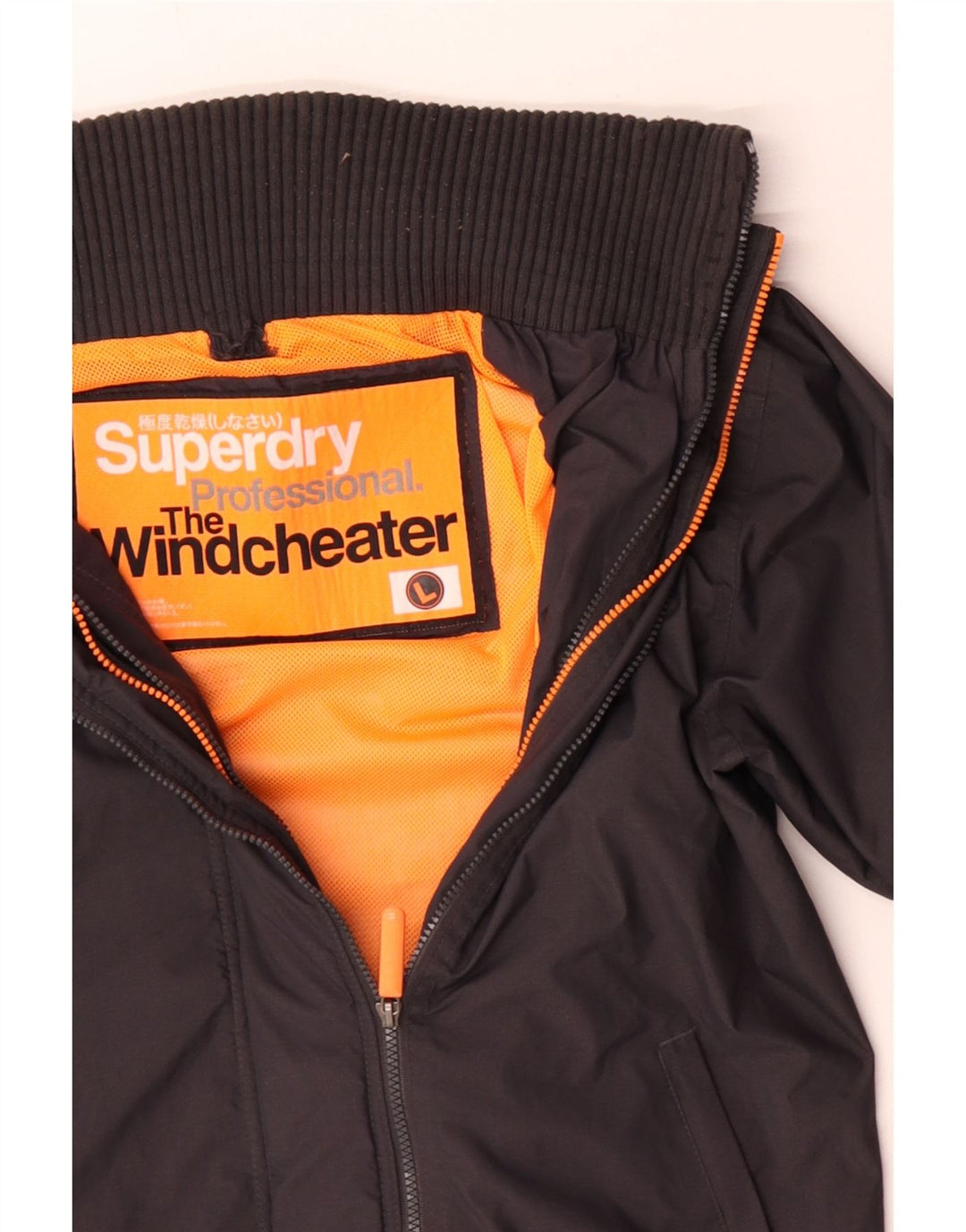 Jaqueta corta-vento masculina Superdry The Windcheater UK 40 poliéster cinza grande