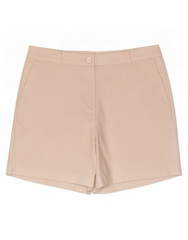 Zara Shorts Chino feminino de cintura alta grande W30 branco