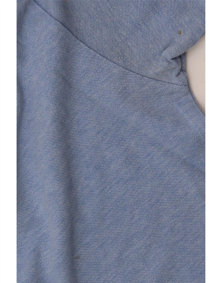 Camisa polo masculina Kappa algodão azul médio