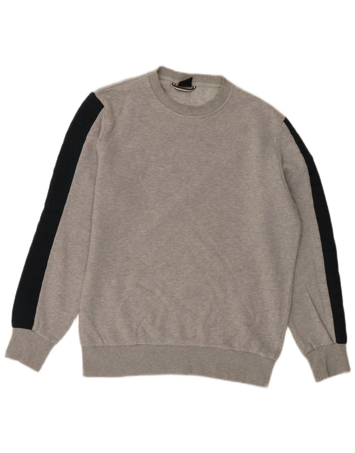 COLMAR moletom masculino jumper pequeno cinza colorblock algodão