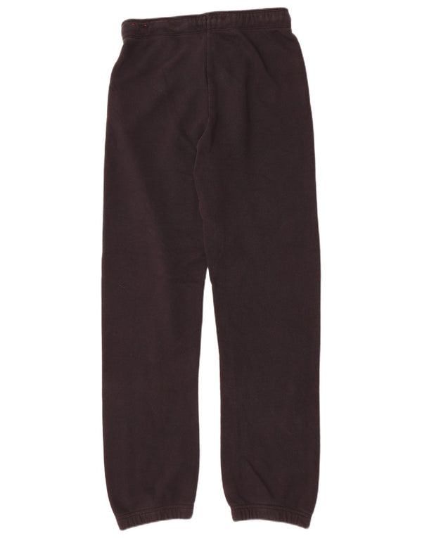 Nike Womens Graphic Tracksuit Calças Joggers UK 10 Pequeno Algodão Preto