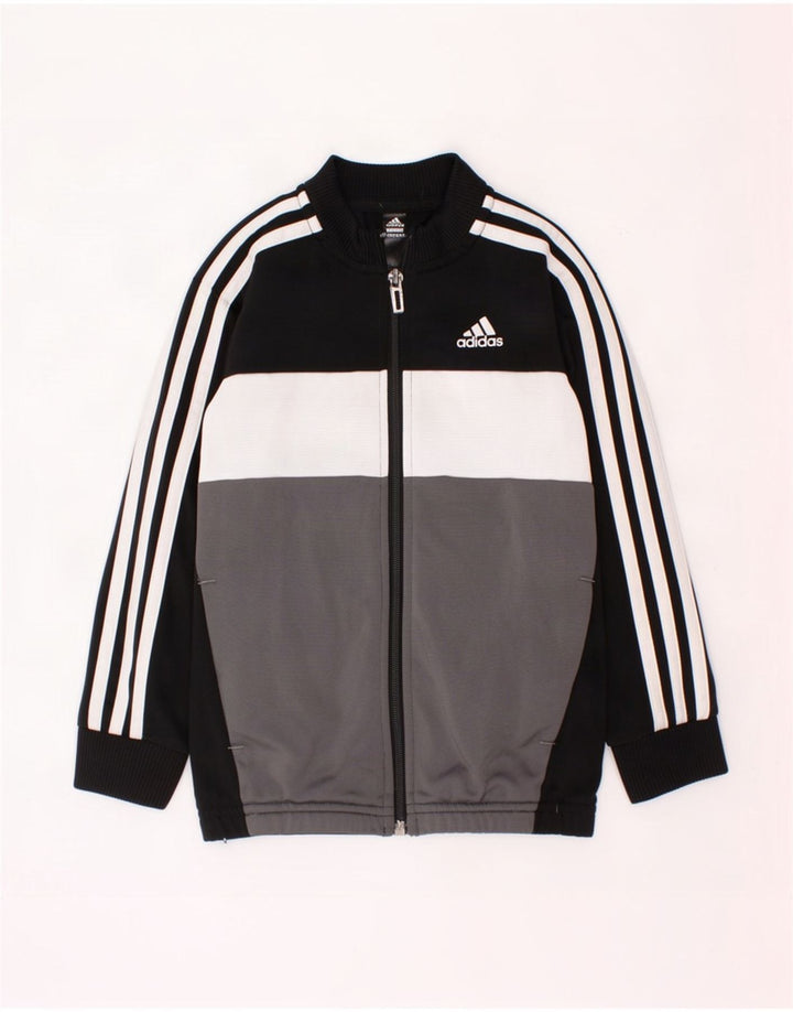 Jaqueta Adidas Meninos Treino Top 5-6 Anos Preto Colorblock Poliéster