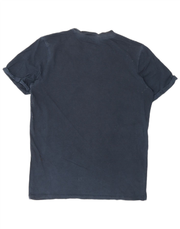 Camiseta masculina Jack & Jones top pequeno algodão azul marinho