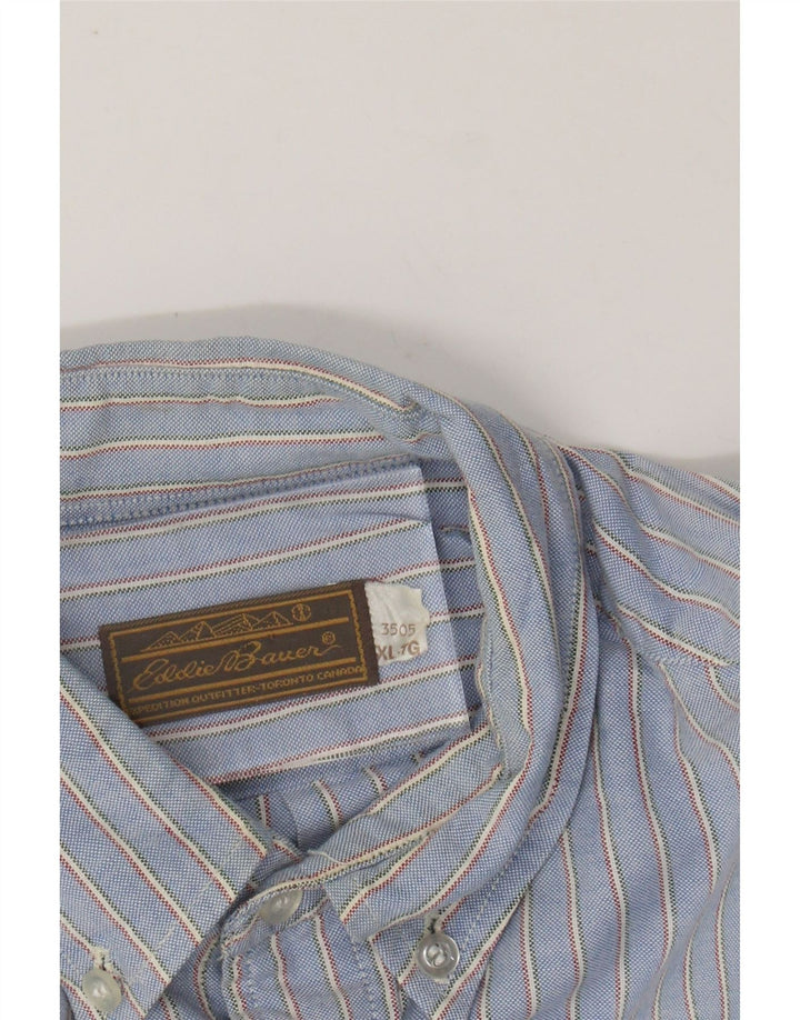 Camisa masculina EDDIE BAUER XL listrada azul