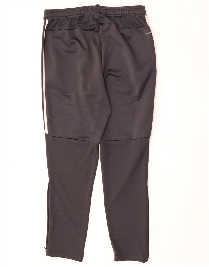 Calça de treino masculina Adidas Manchester United grande cinza poliéster