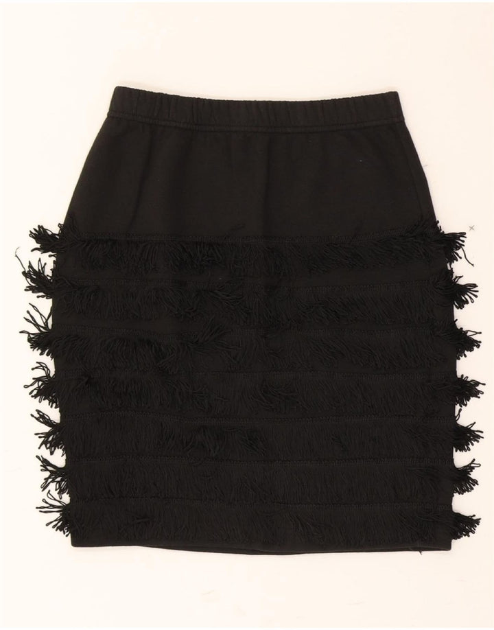 STEFANEL Womens Pencil Skirt Small W32 Black Cotton Vintage Stefanel and Second-Hand Stefanel from Messina Hembry 