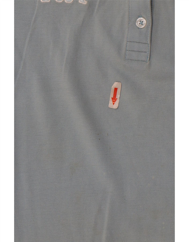 Camisa polo feminina Kappa UK 12 algodão azul médio