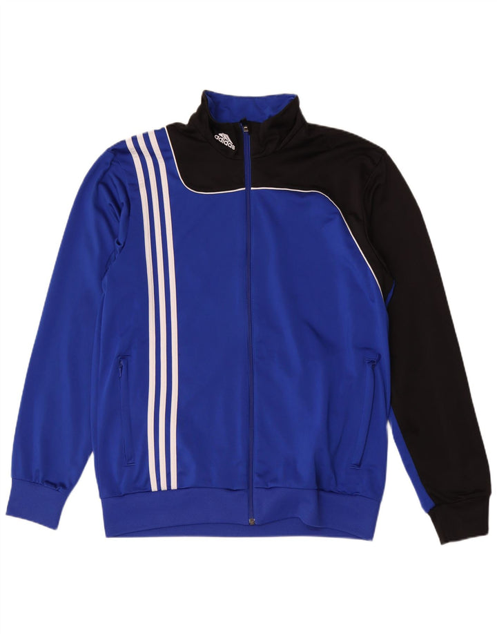 Adidas Mens Tracksuit Top Jacket UK 42/44 Grande Azul Colorblock Poliéster