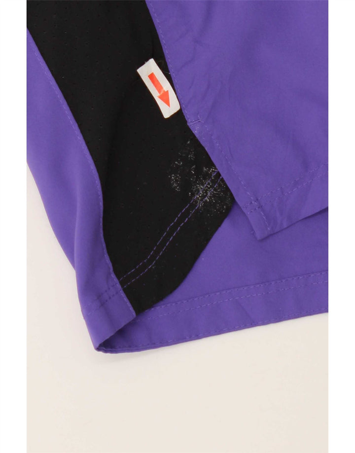Shorts esportivos femininos Nike UK 10 pequeno roxo poliéster