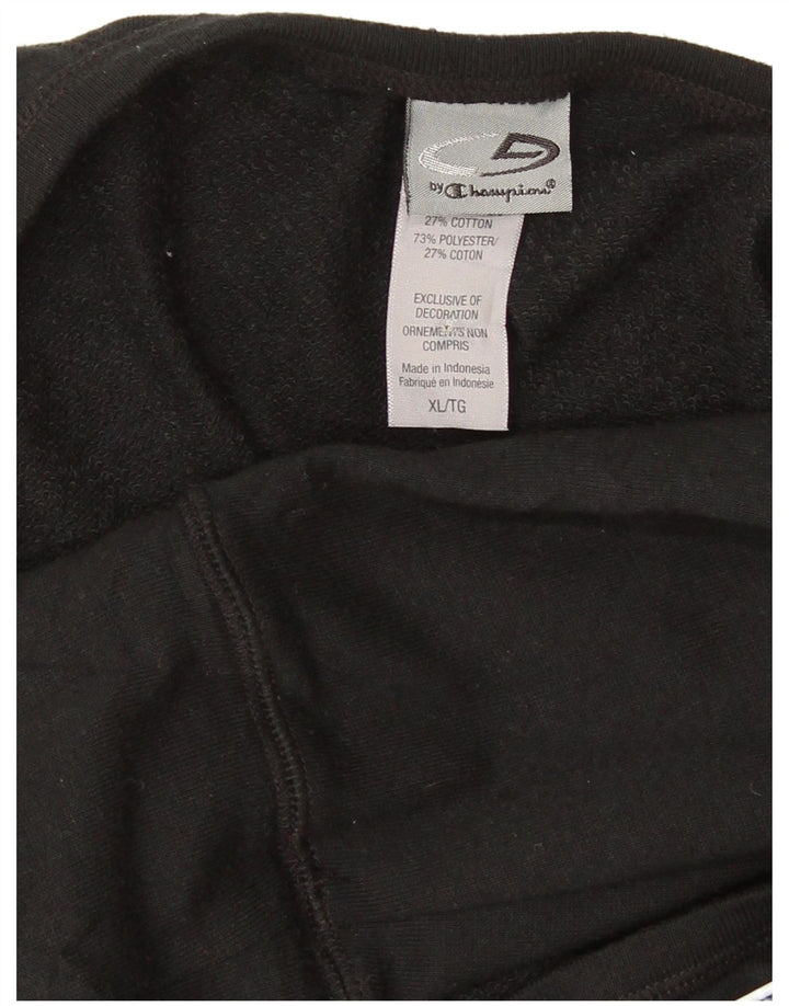 Jumper de moletom feminino Champion UK 18 XL preto poliéster