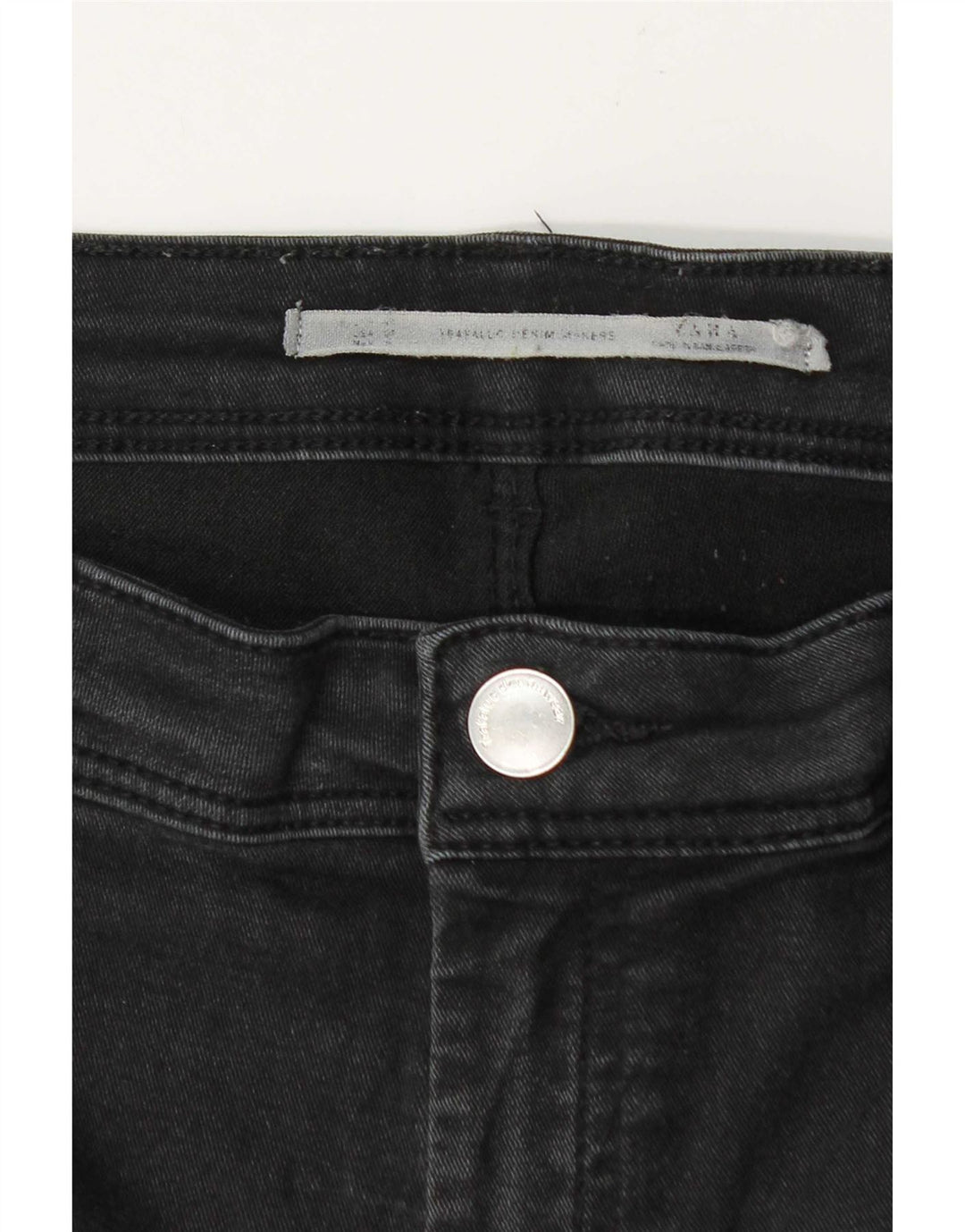 Calça jeans skinny feminina Zara W28 L29 cinza